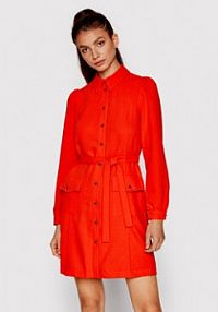 Sukienka koszulowa Silvian Heach pomarańczowa 