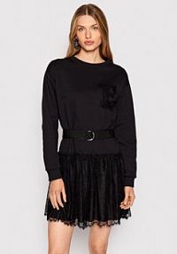 Sukienka dzianinowa Ermanno Firenze czarna 