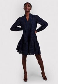 Sukienka codzienna YAS granatowa 