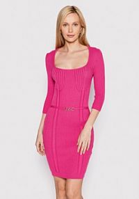 Sukienka dzianinowa Rinascimento różowa 