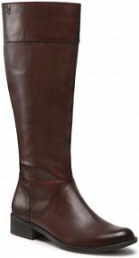 Oficerki Caprice brązowe 9-25511-29 Dk Brown Nappa 337