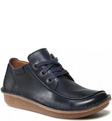 Półbuty sznurowane Clarks granatowe damskie