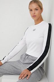 Sweter EA7 Emporio Armani  biały damski  6LTT19.TJJLZ
