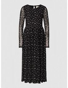 Sukienka midi ze wzorem na całej powierzchni model „Hannah” FREE/QUENT czarna EAN 200391