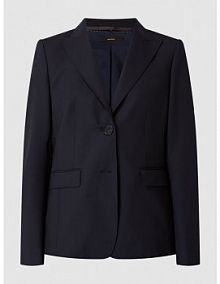 Żakiet z mieszanki żywej wełny Windsor granatowy EAN 30034516