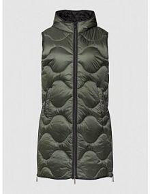 Kamizelka z bocznymi wpuszczanymi kieszeniami model Laurel Gil Bret oliwkowa damska EAN 90136264