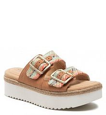 Espadryle Clarks brązowe damskie Lana Beach 26165634