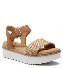 Espadryle Clarks brązowe damskie Lana Shore 26164475
