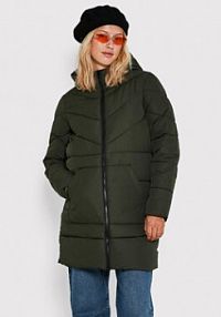 Kurtka puchowa Noisy May zielona damska Płaszcz przejściowy