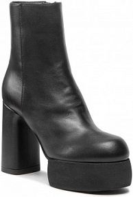 Botki na obcasie AGL czarne Soap D254501PGSOFTY0000 Nero