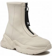 Botki Nylon Red beżowe damskie