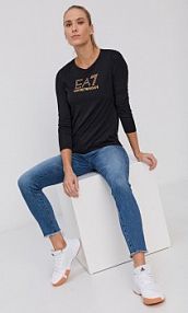 Sweter EA7 Emporio Armani  czarny damski 8NTT51.TJDQZ