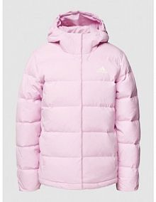Kurtka puchowa z nadrukiem z logo model HELIONIC ADIDAS SPORTSWEAR fioletowa damska EAN HG8744