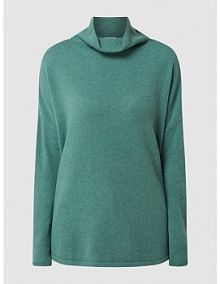 Sweter o kroju oversized z domieszką kaszmiru model Portsmouth JC Sophie turkusowy damski EAN P6139