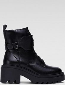 Trzewiki gino rossi czarne damskie RST-CIRCLE-07