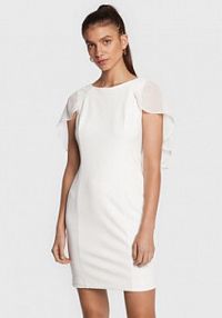 Sukienka koktajlowa DKNY biała 