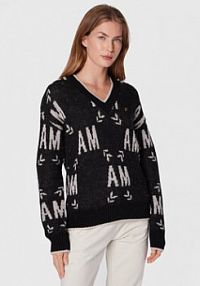 Sweter Aeronautica Militare czarny damski 