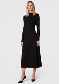 Sukienka dzianinowa Sisley czarna 