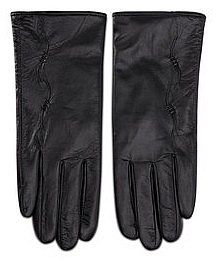 Rękawiczki skórzane Semi Line czarne Damskie