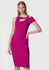 Sukienka dzianinowa PINKO fioletowa 