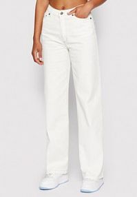 Jeansy Karl Kani białe damskie 
