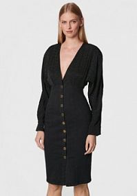 Sukienka jeansowa PINKO czarna 