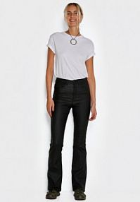 Spodnie skórzane Noisy May czarna Z imitacji skóry