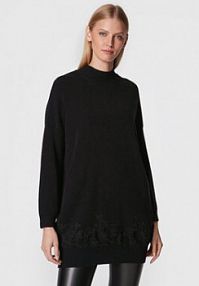 Sukienka dzianinowa Ermanno Firenze czarna 