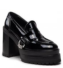 Czółenka AGL czarne Półbuty Tasky D262002PGMOON.0000