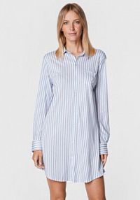 Koszula nocna Lauren Ralph Lauren niebieska 