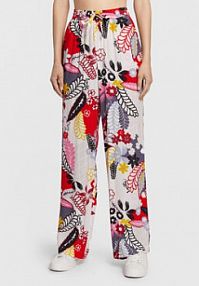 Spodnie eleganckie United Colors Of Benetton wielokolorowe damskie Materiałowe