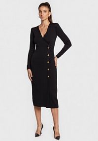 Sukienka dzianinowa Luisa Spagnoli czarna 