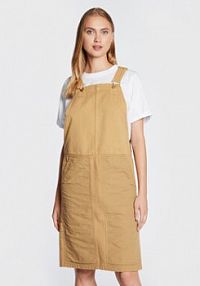 Sukienka jeansowa Carhartt WIP brązowa 