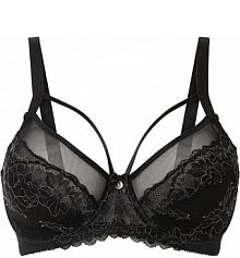 Biustonosz minimizer z delikatną koronką  Bonprix