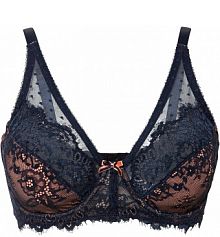 Biustonosz minimizer z delikatną koronką  Bonprix