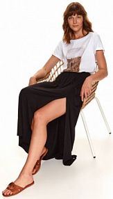 Spódnica maxi z rozcięciem TOP SECRET czarna