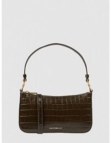 Saszetka ze skóry model Bonheur Coccinelle zielona damska