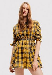 Sukienka koszulowa Desigual żółta 