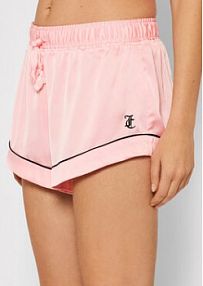 Piżama Juicy Couture różowa damska Szorty piżamowe Pia JCAPB202  Regular Fit