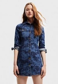 Sukienka jeansowa Desigual granatowa 