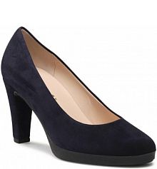 Półbuty na obcasie Gabor granatowe