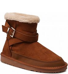 Śniegowce ONLY Shoes brązowe damskie