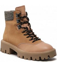 Trapery ONLY Shoes brązowe damskie