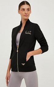 Bluza rozpinana EA7 Emporio Armani  czarna damska 8NTM43.TJ9RZ.