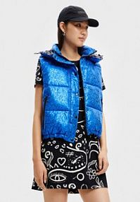 Kamizelka Desigual niebieska damska 