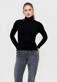 Golf ONLY czarny damski Karol 15165075  Slim Fit