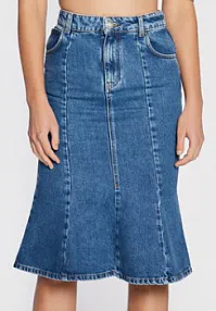 Jeansowa sp\u00f3dnica niebieski W stylu casual Moda Spódnice Jeansowe spódnice H&M L.O.G.G 
