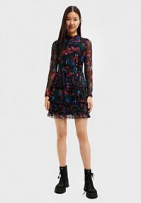 Sukienka koktajlowa Desigual czarna Codzienna