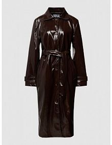 Płaszcz z wpuszczanymi kieszeniami po bokach moves brązowy damski EAN 213192517