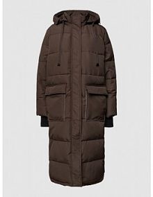 Płaszcz z naszywką z logo moves brązowy damski EAN 204772375